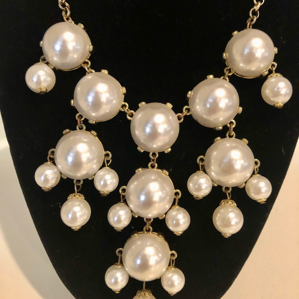 Nwot Iconic Statement Bubble Bead Bib Necklace - image 2